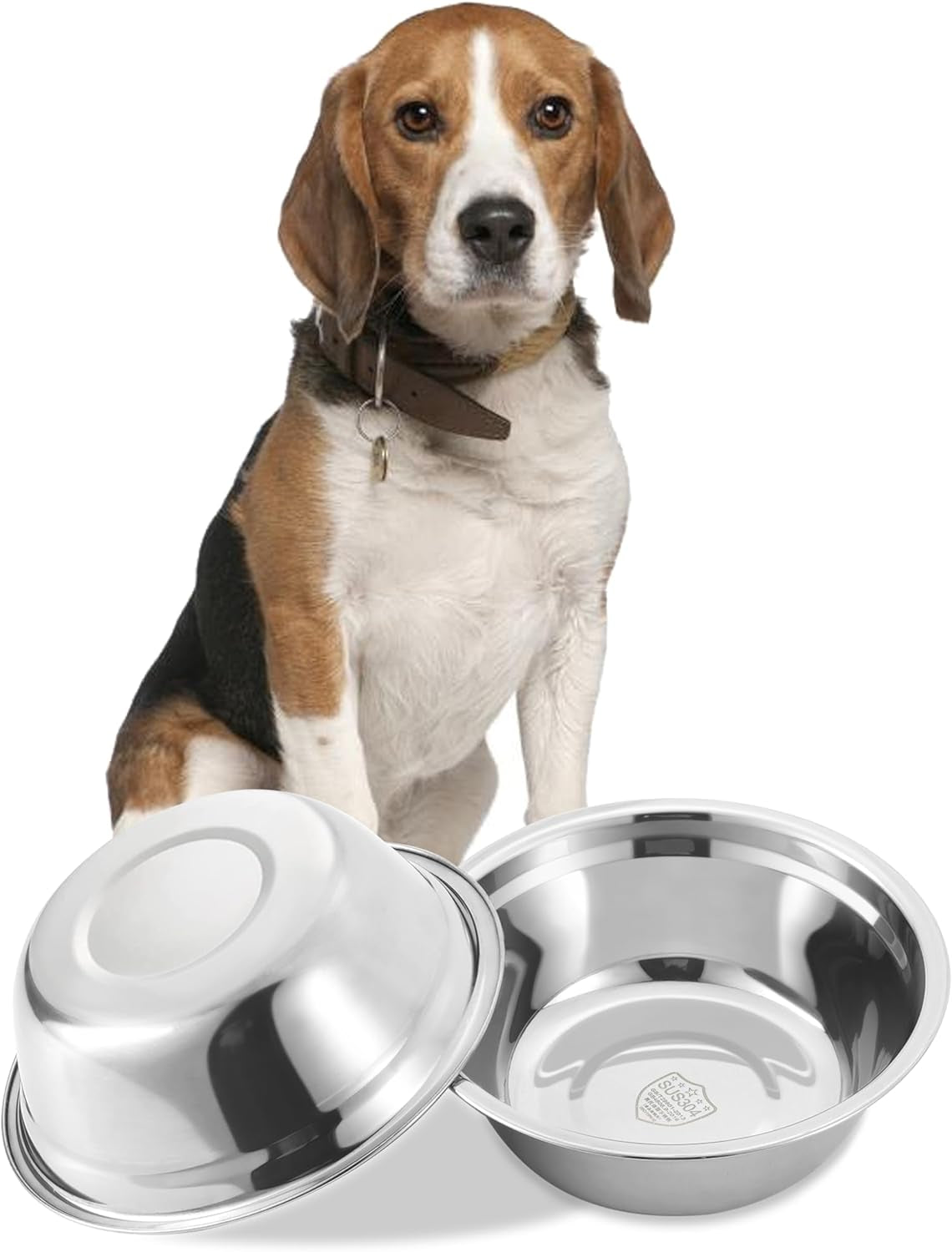 Stainless Steel Dog Bowls, Metal Dog Bowls, Dog Bowls for Small, Medium Sized Dog