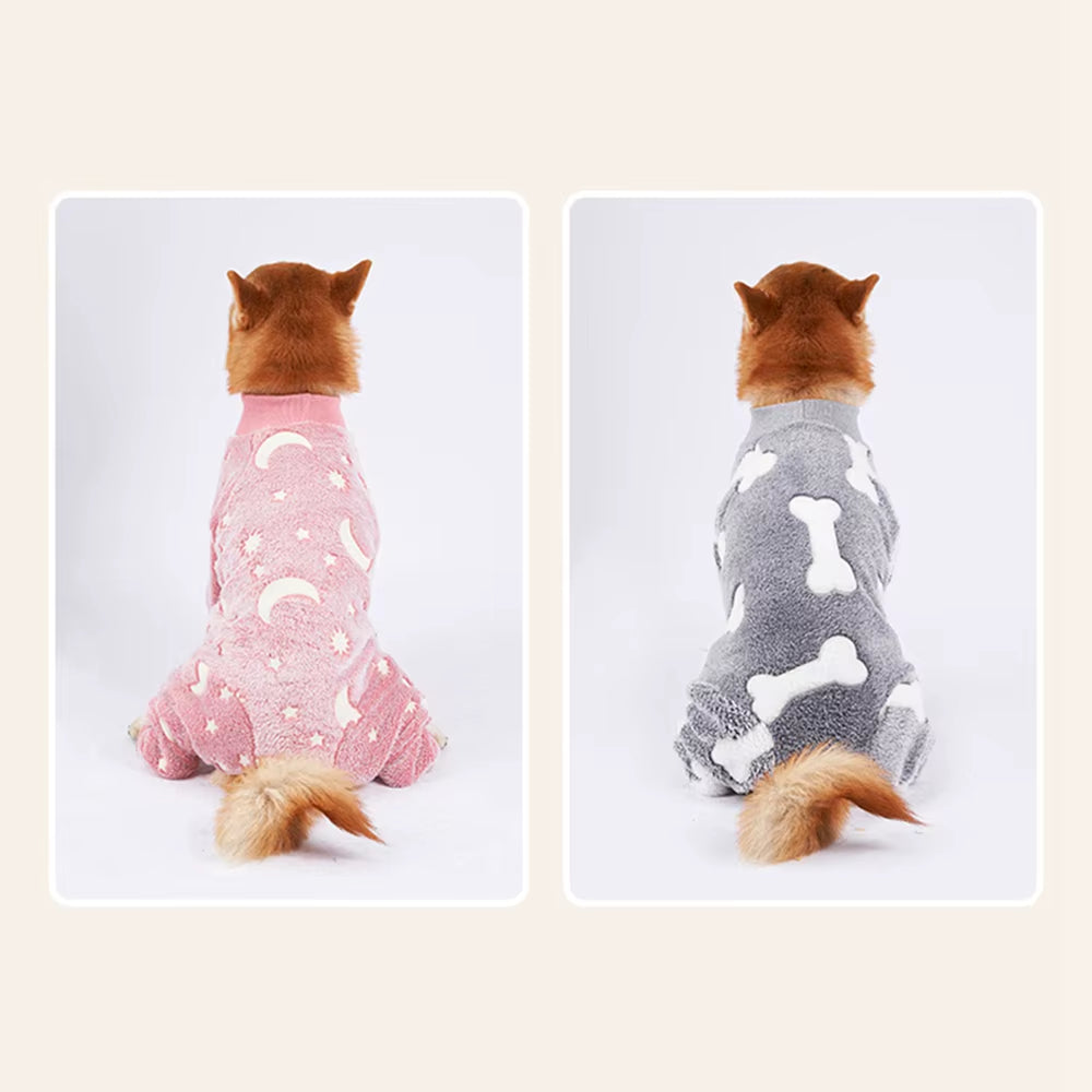 Soft Warm Dog Clothes Winter Flannel Puppy Cat Jacket Coat Prints Dog Sweaters for Small Medium Big Dogs the Dog Face Outfits