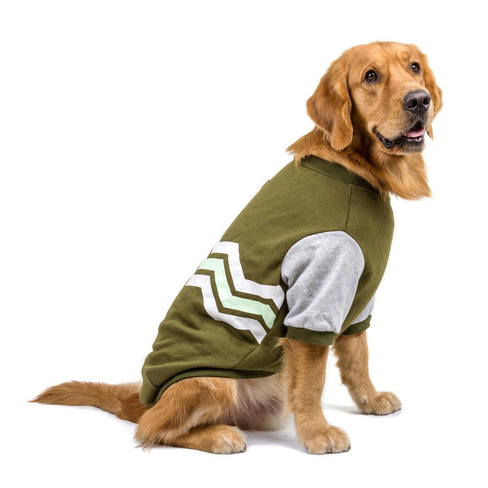 Cozy Striped Hooded Dog Sweater