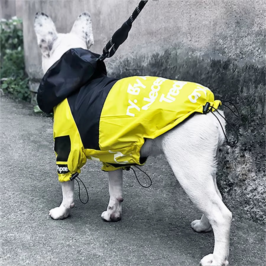 Pet Dog Waterproof Coat the Dog Face Pet Clothes Outdoor Jacket Dog Raincoat Reflective Clothes for Small Medium Large Dogs