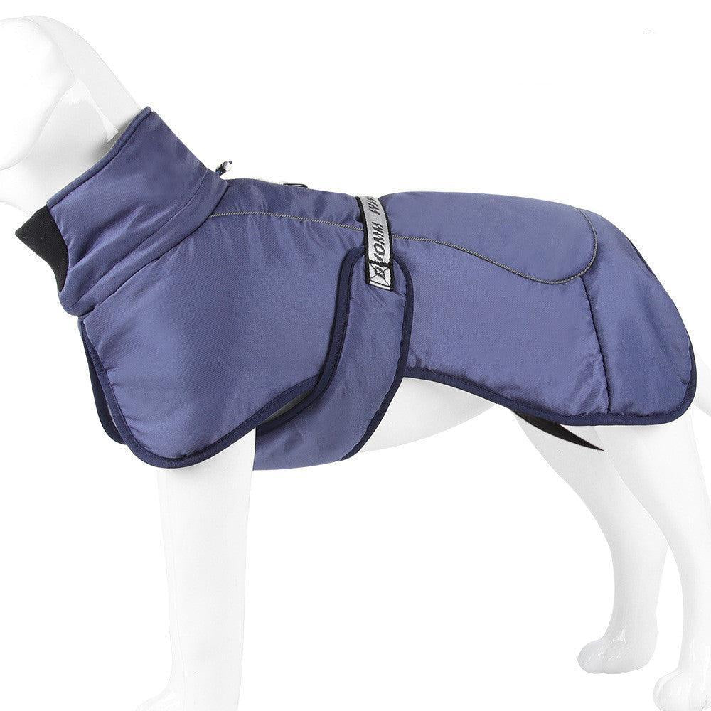 Cozy Canine Cloak: Stylish and Warm Pet Winter Wear with Reflective Safety