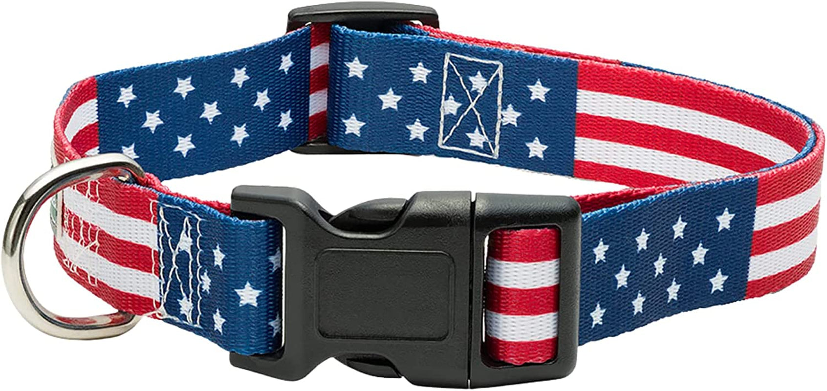 American Flag Dog Collar in 5 Different Sizes Classic (Medium)