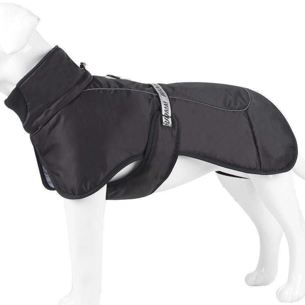 Cozy Canine Cloak: Stylish and Warm Pet Winter Wear with Reflective Safety