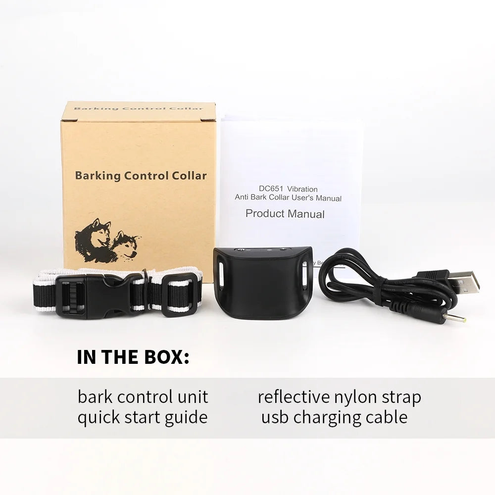 Small Dog Bark Collar, No Bark Collars anti Barking Collar for Small Dogs Small Most Humane Stop Barking Collar Rechargeable Bark Collar with 7 Sensitivity and Intensity Beep Vibration Black