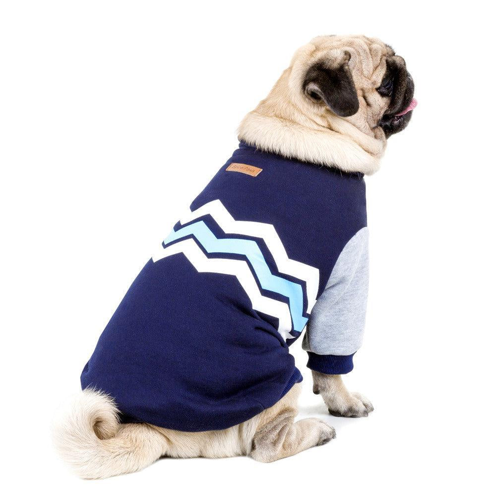 Cozy Striped Hooded Dog Sweater