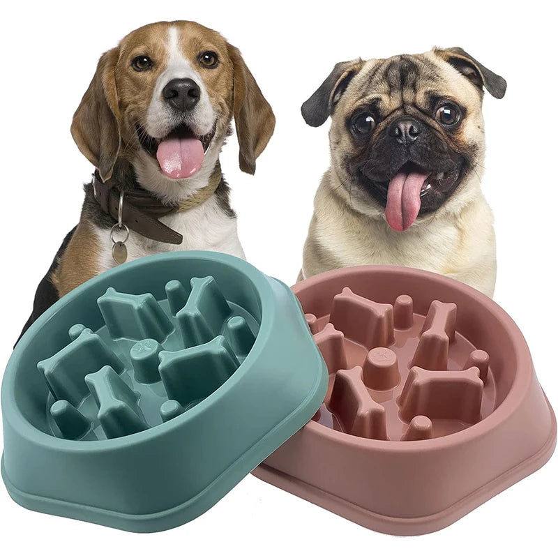 Dog Slow Feeder Bowl Anti-Choking Food Bowl for Dogs Slow Eating Dog Feeders Healthy Diet Pet Bowl Feeding Supplies