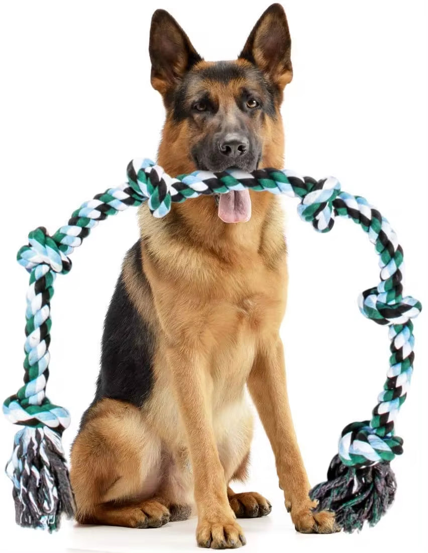 Giant Dog Rope Toy for Extra Large Dogs-Indestructible Dog Toy for Aggressive Chewers and Large Breeds 42IN Long 6 Knot