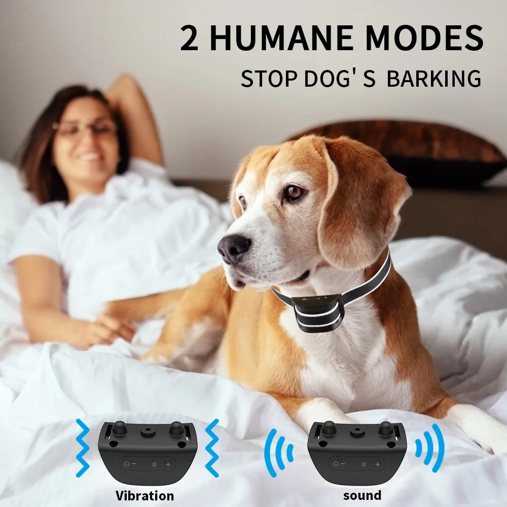 Small Dog Bark Collar, No Bark Collars anti Barking Collar for Small Dogs Small Most Humane Stop Barking Collar Rechargeable Bark Collar with 7 Sensitivity and Intensity Beep Vibration Black