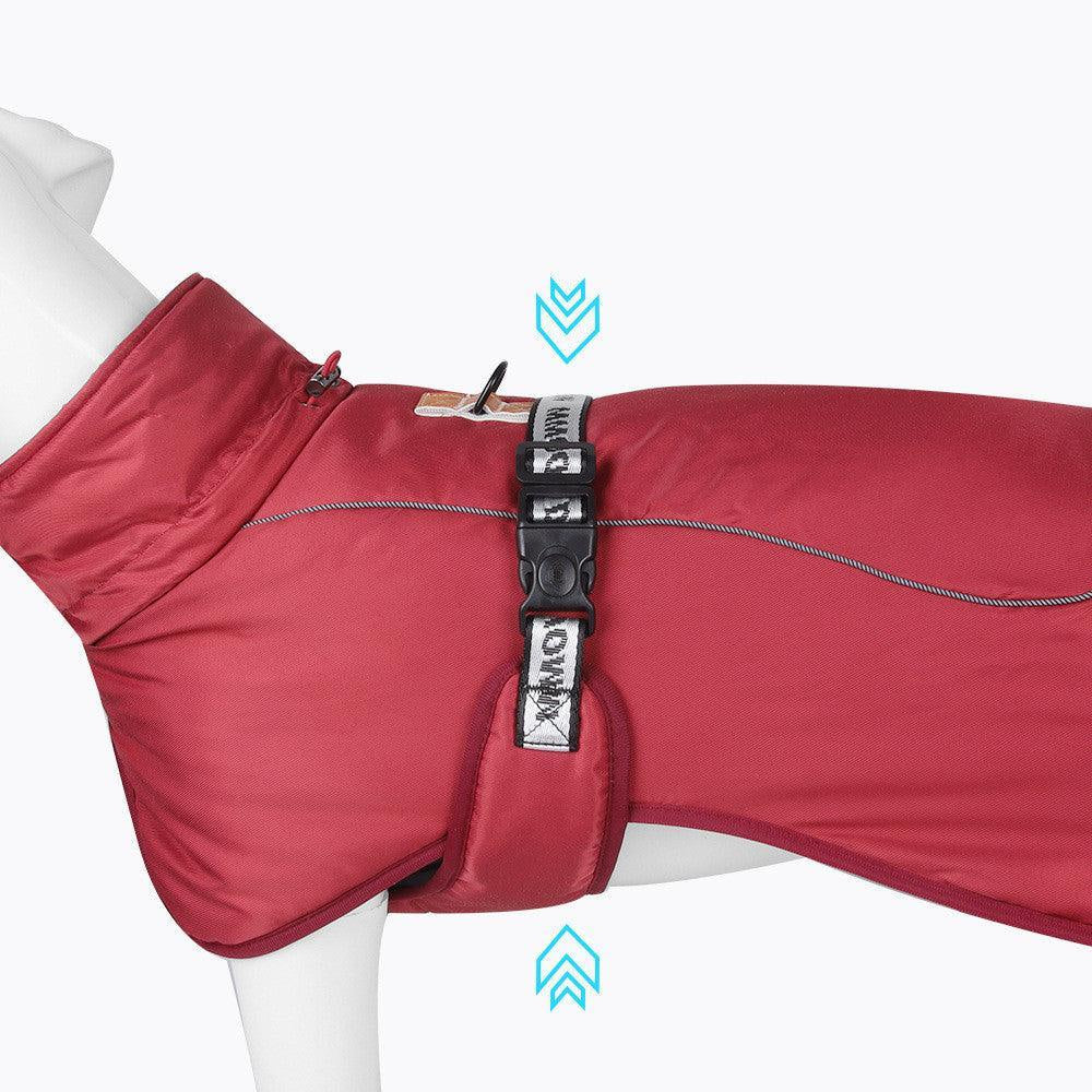 Cozy Canine Cloak: Stylish and Warm Pet Winter Wear with Reflective Safety