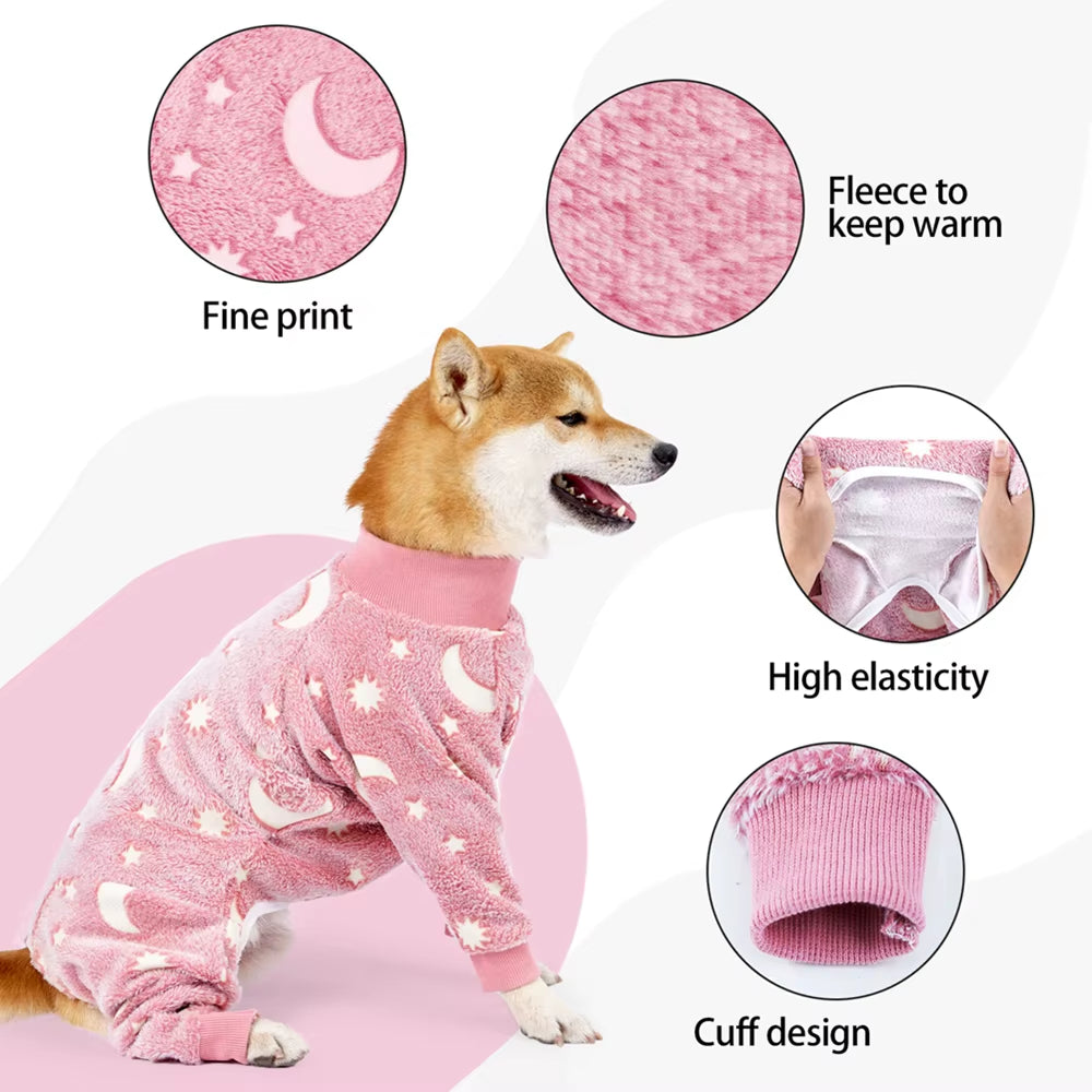 Soft Warm Dog Clothes Winter Flannel Puppy Cat Jacket Coat Prints Dog Sweaters for Small Medium Big Dogs the Dog Face Outfits