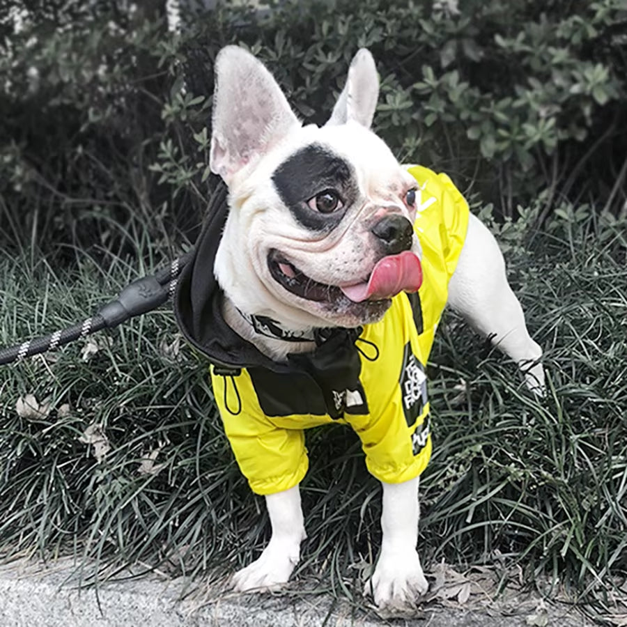 Pet Dog Waterproof Coat the Dog Face Pet Clothes Outdoor Jacket Dog Raincoat Reflective Clothes for Small Medium Large Dogs